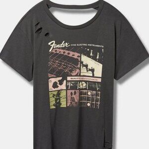 NWT Torrid Fender Relax Fit Open Back Distressed Size 3